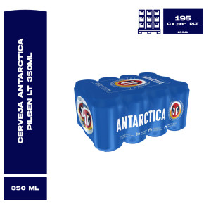 ANTARCTICA PILSEN LT 350ML SH C 18 MULTP