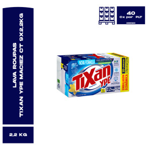 Lava Roupas Po Tixan Ype Maciez Ct 9X2,2Kg