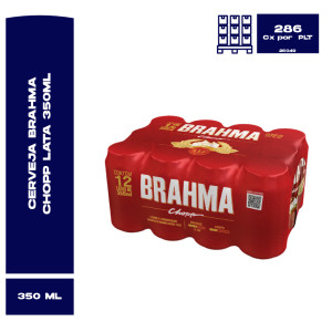 Cerveja Brahma Chopp Lata 350Ml Sh 18 Multipack