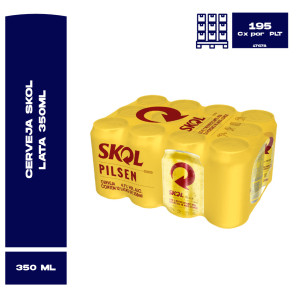 Skol Lata 350Ml Sh C/18 Npal Multpack