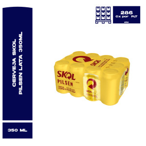 Cerveja Skol Lt 350Ml