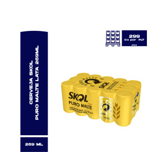 Cerveja Skol Puro Malte 269Ml