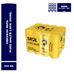 Cerveja Skol Puro Malte 350Ml