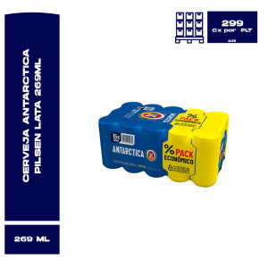 Cerveja Antarctica Lt 269Ml