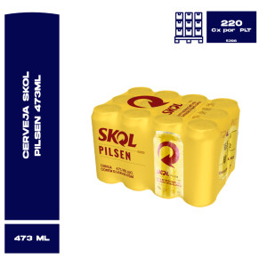 Cerveja Skol Pilsen Lt 473Ml